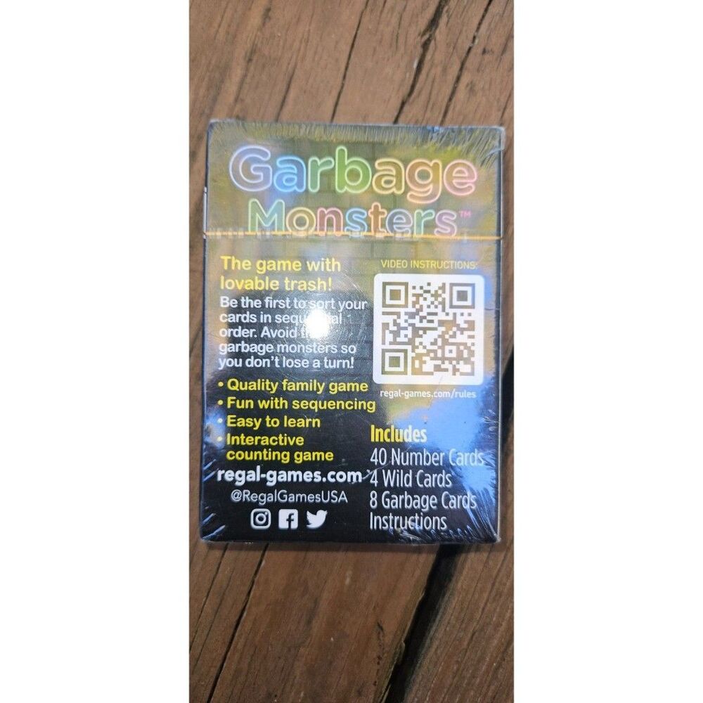 Garbage Monsters by Regal, Card Game NIB